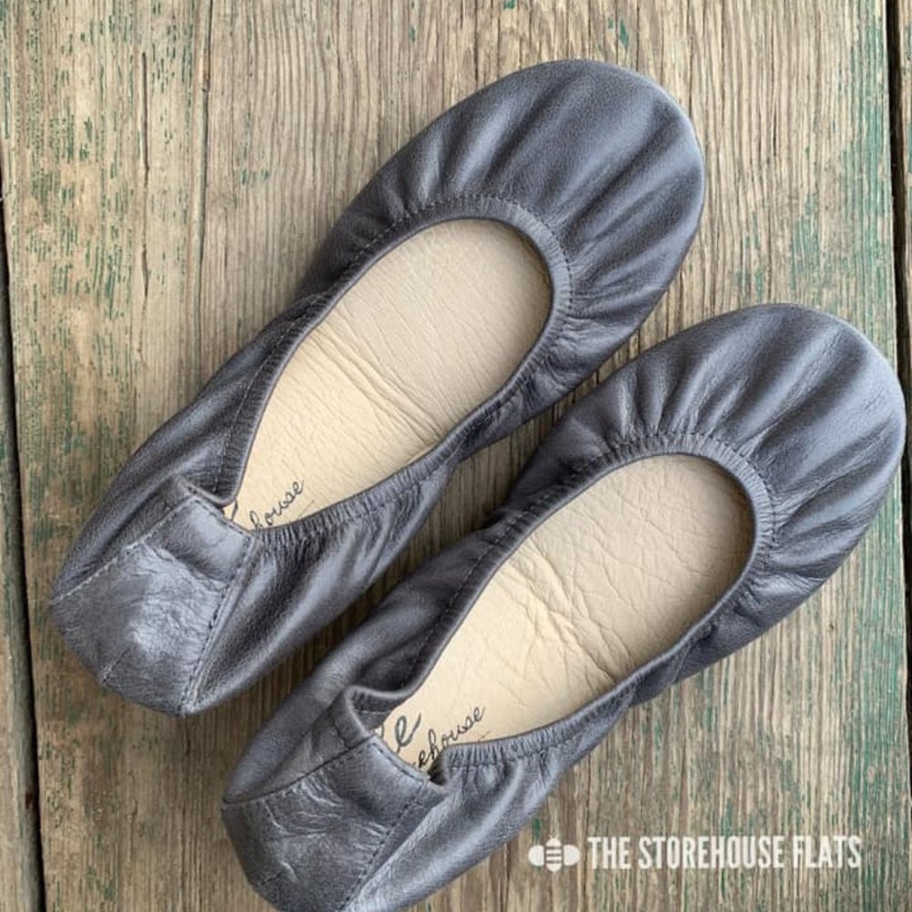 Storehouse Flats Slate Gray Oil Tanned